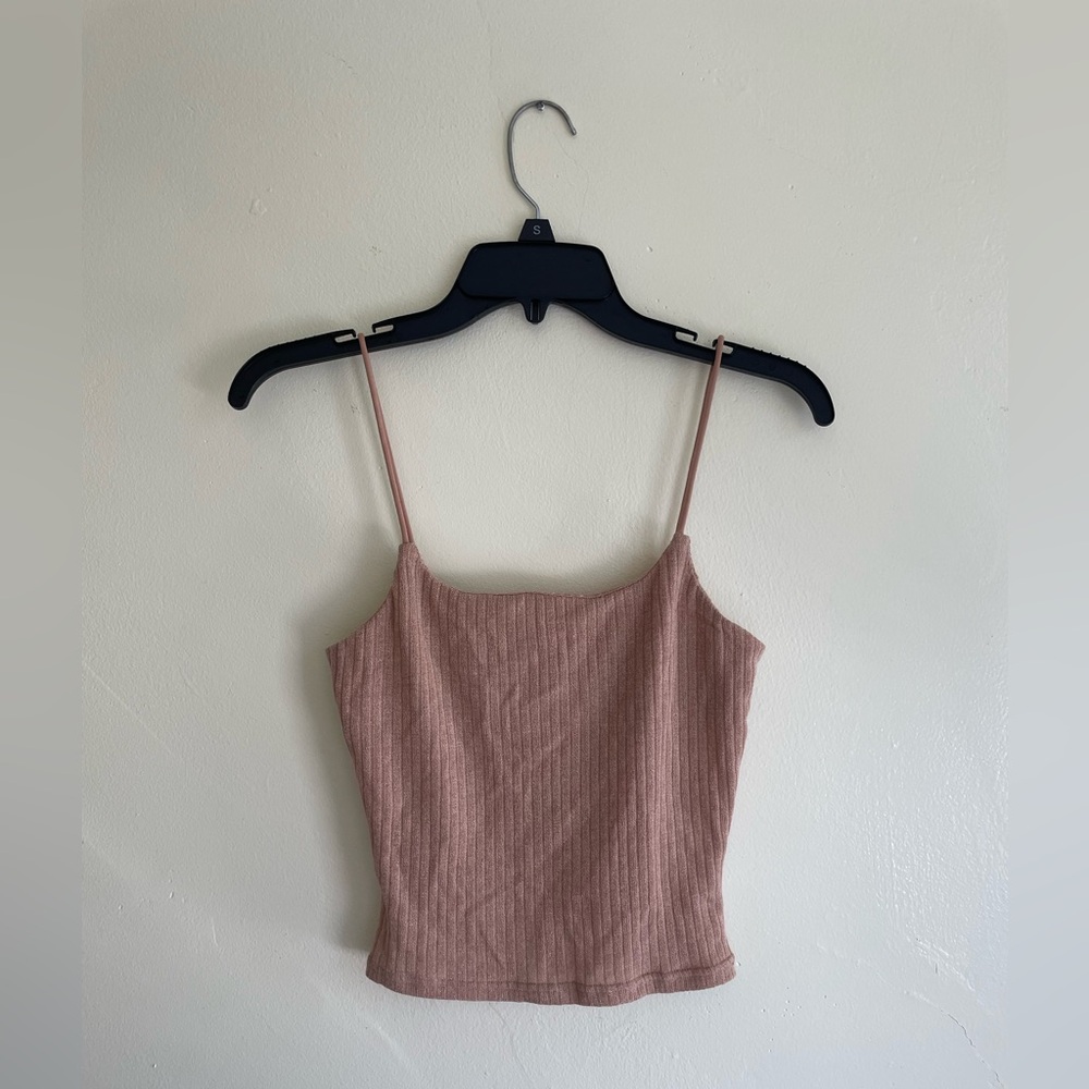 SHEIN Tan Ribbed Tank Top - Picture 7 of 7